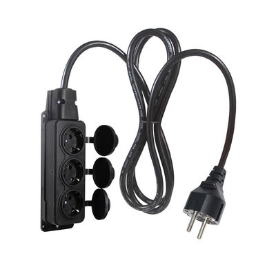 Europa Schuko Cabos Adaptador Tipo F Plug Cable Soquete de alimentação 4x tomadas Eu Cordão de extensão