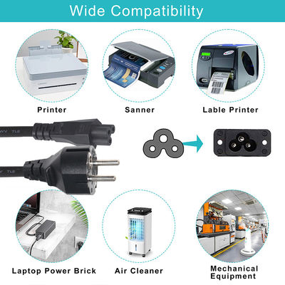 Cabo Schuko VDE CEE7-7 EU para IEC C5 10A 250V