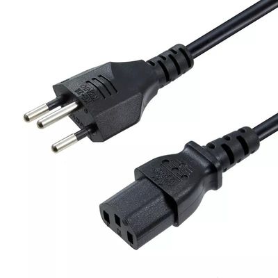 Swiss Plugs Cabo de alimentação Plug Mains Cablagem Suíça Plug Preto/Branco 250V Swiss Plugs Cabo de alimentação