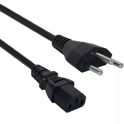 Swiss Plugs Cabo de alimentação Plug Mains Cablagem Suíça Plug Preto/Branco 250V Swiss Plugs Cabo de alimentação