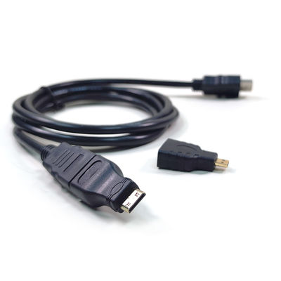 1Cabos HDMI 3 em 1 para câmaras de vídeo e tablets para TV