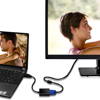 1080P HDMI para VGA Converter Adaptador Cable Para Computador Homem Para Mulher Áudio Vídeo