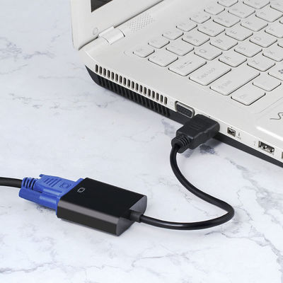 1080P HDMI para VGA Converter Adaptador Cable Para Computador Homem Para Mulher Áudio Vídeo