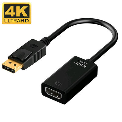 ABS Coaxial Displayport Revestido em Ouro macho DP Para HDMI Adaptador de Cabo Para Projector