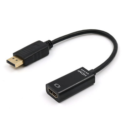ABS Coaxial Displayport Revestido em Ouro macho DP Para HDMI Adaptador de Cabo Para Projector