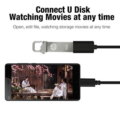3.5MM-6.0MM Diâmetro Externo Projector Cable HDMI USB 3.1 Tipo C para USB Tipo A