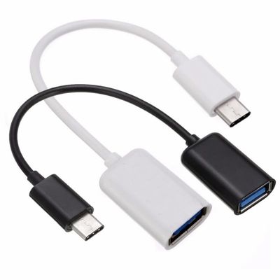 Adaptador de cabo OTG feminino de 20 cm Tipo C para USB Tipo A personalizado