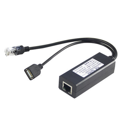 48V a 5V 2.4A PoE Splitter USB Tipo A Feminino 802.3af Power Over Ethernet Splitter