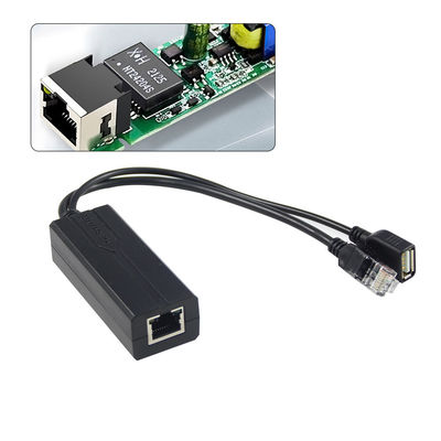 48V a 5V 2.4A PoE Splitter USB Tipo A Feminino 802.3af Power Over Ethernet Splitter