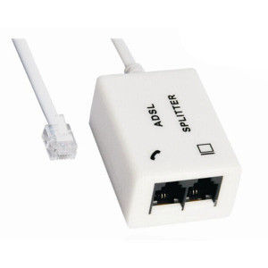 Origem ABS 94HB Casamento RJ11 Modem telefónico ADSL Splitter com cabo e cabo incluído