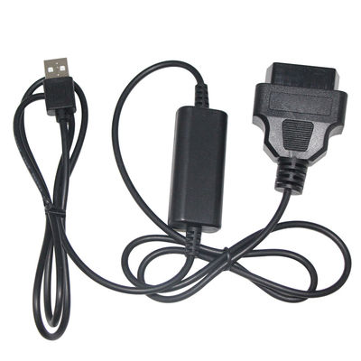 9-36v Cable de diagnóstico de carro personalizado 28-24AWG DVR OBD2 16Pin para USB A macho OBD Step Up Cable