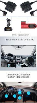 9-36v Cable de diagnóstico de carro personalizado 28-24AWG DVR OBD2 16Pin para USB A macho OBD Step Up Cable