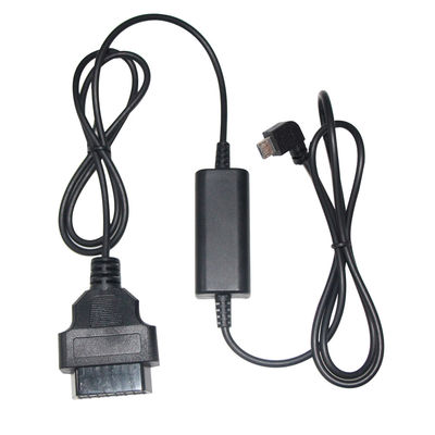 Conector de cabo Micro USB de 24 W para GPS DVR Camcorder Tablet E-dog Telefone OBD II Carregador de 16 pinos