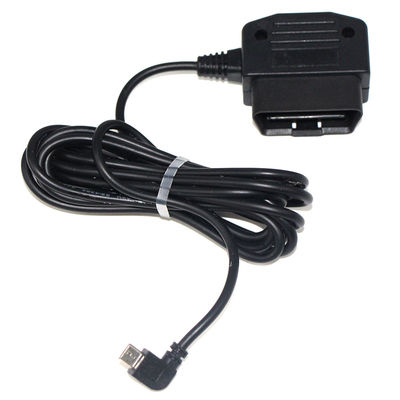 Conector de cabo Micro USB de 24 W para GPS DVR Camcorder Tablet E-dog Telefone OBD II Carregador de 16 pinos