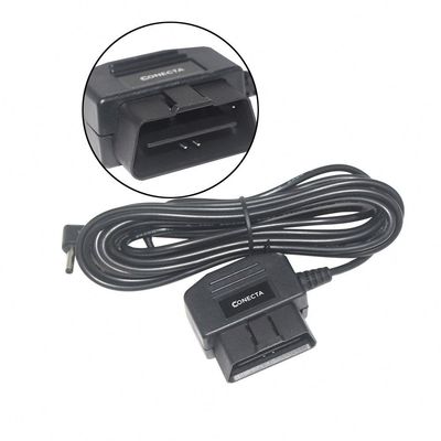 16 pin OBD2 para DC5.5x2.1 Cabo de extensão de energia 12-24V 50W