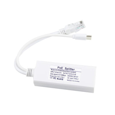 1Gbps Switch Capacidade USB Tipo-c Poe Splitter para energia e Ethernet Rj45 Shield Plug