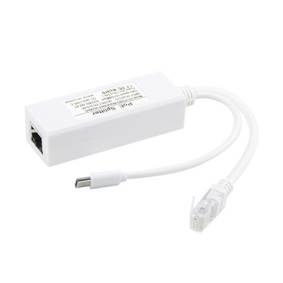 1Gbps Switch Capacidade USB Tipo-c Poe Splitter para energia e Ethernet Rj45 Shield Plug