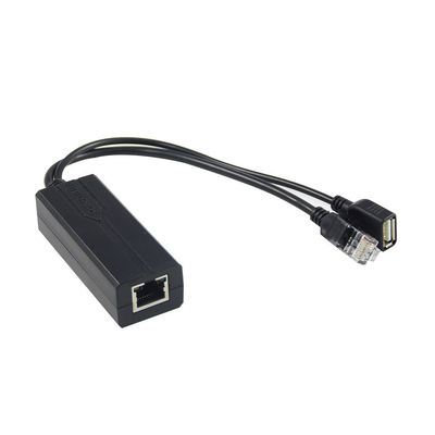Divisor PoE 802.3af 48V para 5V 2.4A com Switch 1Gbps