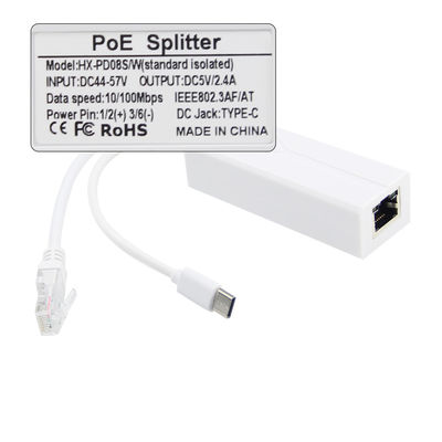 100-240V AC 50/60Hz POE Splitter 10/100Mbps 48V a 24V/12V/9V/5V para Roteador WIFI