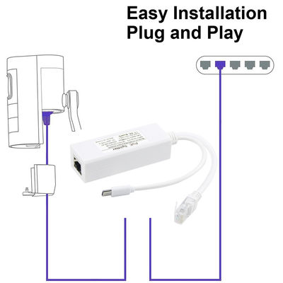 100-240V AC 50/60Hz POE Splitter 10/100Mbps 48V a 24V/12V/9V/5V para Roteador WIFI