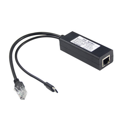 48V a 5V 2.4A POE Splitter USB-C 12W IEEE 802.3af/at