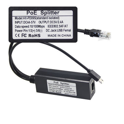 1Gbps POE Splitter Adaptador USB-C IEEE 802.3af Compatível para WiFi / câmeras de segurança