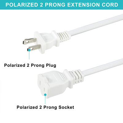 Conector AC NEMA 1-15P para NEMA1-15R Prong Reel Extensão Cordão de alimentação extensor principal