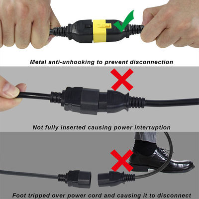 Cabo Eléctrico 320 C20 macho para C19 conector de tomada 60320 Iec cabo de alimentação do computador