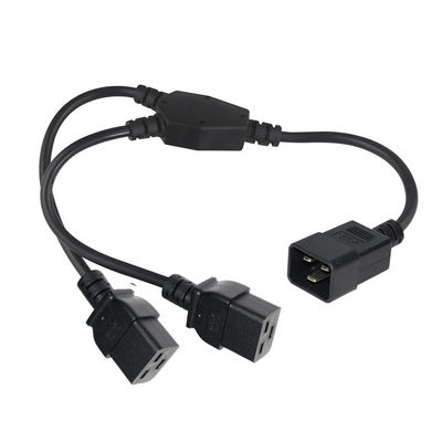 Corda de alimentação C19 15A preto H05vvf 3G 1.5Mm 250V 10A 13A 16A