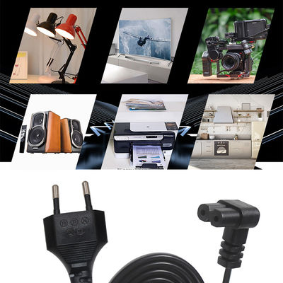Cabo de alimentação C7 de 2 pines da UE 1,5m 250V 10A para laptop