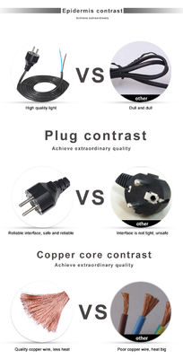 16a 250v Cordão de alimentação Schuko Plug H05vv F Vde H05vv-f
