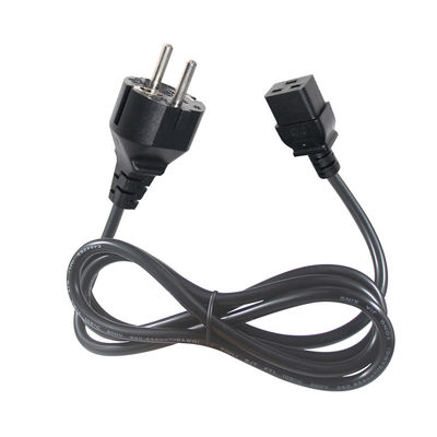 Corda de alimentação da UE C19 PDU Faixa de tomada IEC com fios despojados e tomada padrão CEE de 240V 30A