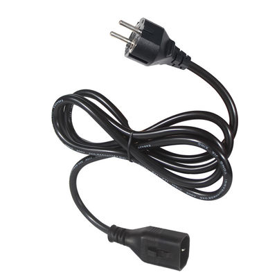 Cabo de bloqueio industrial 3x1.5 mm Socket Eu 3Pin-C14 Conector de alimentação de cabo ac e ic europeu