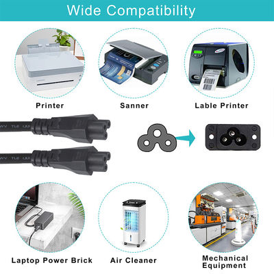 IEC Extension Male To Female Supply Cord IEC 60320 C5 a IEC 60320 C6 Para UPS PDU