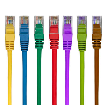 8P6C Cat6 Lan Cable Ethernet Network Lan Cable com RJ45 8P8C Connector e PVC Jacket