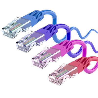 Cable Ethernet de conector masculino Rj45 blindado Cable de rede de alta velocidade Cat 5e