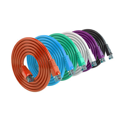Cable Ethernet de conector masculino Rj45 blindado Cable de rede de alta velocidade Cat 5e