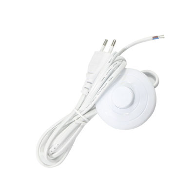 Lâmpadas de sal Cable AC Elétrico Euro Foot Switch Vde Homologação Despojado Eu Power Cord