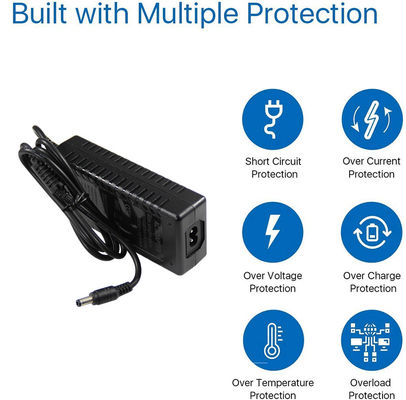 54V 1.3A Jack portátil de comutação 55Mmx21mm Adaptador de alimentação DC Entrada 100-240V Ac 50-60Hz