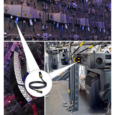 Cabo de alimentação à prova d'água exterior 20A 14AWG PowerCon True1 Homem para Mulher para a luz do palco, eutrik SAC3MX para SAC3FX cabo de alimentação∙ 32A 3-Fase Locking Connector
