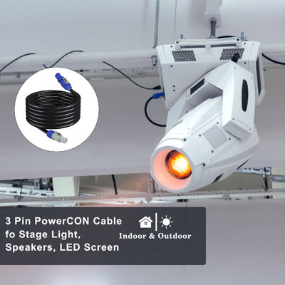 NAC3FCA masculino para NAC3FCB masculino cabo de alimentação elétrica IP56 20A PowerCon conector