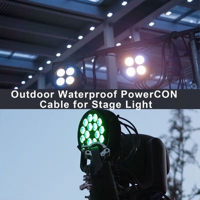 NAC3FCA masculino para NAC3FCB masculino cabo de alimentação elétrica IP56 20A PowerCon conector