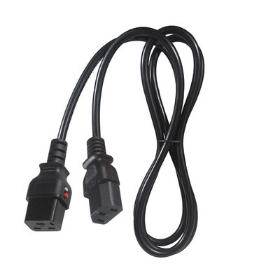 KUNCAN cabo de alimentação moldado fechável Iec 320 bloqueio C19 para C13 cabo de AC plug