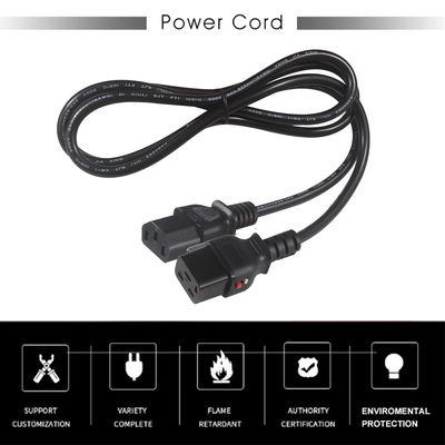 KUNCAN cabo de alimentação moldado fechável Iec 320 bloqueio C19 para C13 cabo de AC plug