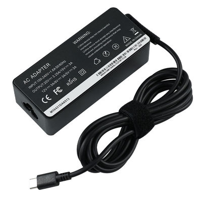 Carregador de energia de computador portátil de escritório Carregamento rápido Tipo-C PD 65W 20V 3.25A MAX