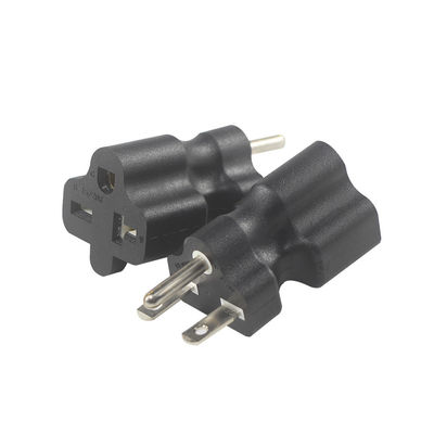 Adaptador de energia KUNCAN NEMA 5-15P para 5-15R 5-20R Preto ABS