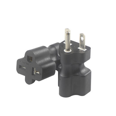 Adaptador de energia KUNCAN NEMA 5-15P para 5-15R 5-20R Preto ABS