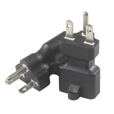 Adaptador de energia KUNCAN NEMA 5-15P para 5-15R 5-20R Preto ABS
