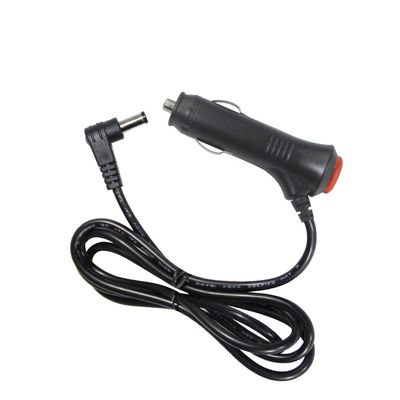 15A Fuse Cigarette Lighter Extensão para ângulo direito DC 2.1MM Jack Cigar Cable