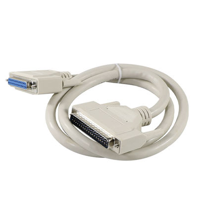 cabo de extensão DB25 macho para DB25 fêmea cobre puro para transmissão